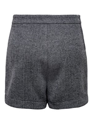 ONLY 15305632 Grey Onlkora Skorts Nero-Grigio-Bianco Donna in Abbigliamento