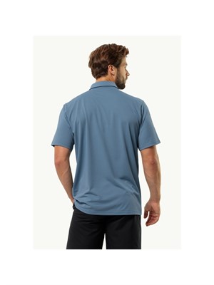 JACK WOLFSKIN 1809801 1325 Polo Mc Blu Uomo in Abbigliamento