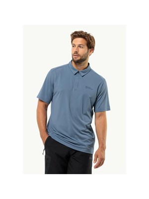 JACK WOLFSKIN 1809801 1325 Polo Mc Blu Uomo in Abbigliamento