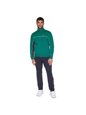 CHAMPION 219942 Gs571 Tuta Full Zip Verde-Nero Uomo in Abbigliamento