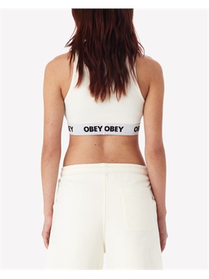 OBEY 234050148 Tank Ubl Lisa Ii Bianco Donna in Abbigliamento