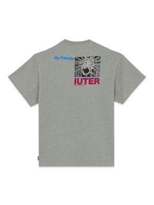 IUTER 23SITS87 Tee L.Gry Brain in Abbigliamento