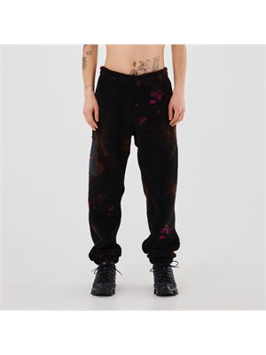 IUTER 23WISP46 Pant Blk Tiedye Fr Nero Uomo in Abbigliamento