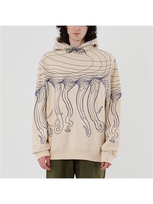 IUTER-OCTOPUS 23WOSH40 Fel.Crm Flowing Oc Bianco Uomo in Abbigliamento