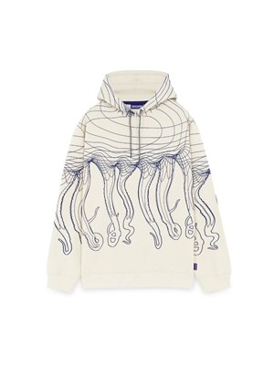 IUTER-OCTOPUS 23WOSH40 Fel.Crm Flowing Oc Bianco Uomo in Abbigliamento