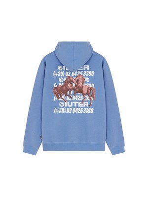 IUTER 24SISH05 Fel.C.Bl Horses Blu Uomo in Abbigliamento