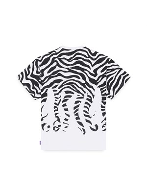 IUTER-OCTOPUS 24SOTS15 Tee Wht Zebra Nero-Bianco Uomo in Abbigliamento