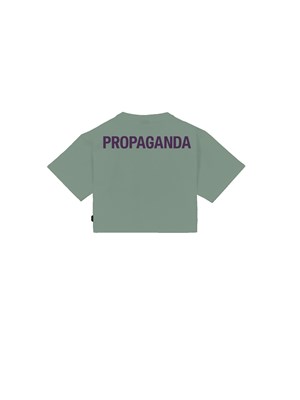 PROPAGANDA 24SSPRTS941 Tee Ice Logo Cr Verde Donna in Abbigliamento