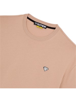 IUTER 24WITS01 Tee Ear Heart Logo Arancio Uomo in Abbigliamento