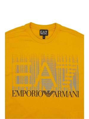 EA7 EMPORIO ARMANI 3DBT59 Bj02Z 1680 T-Shirt Giallo Bambino in Abbigliamento