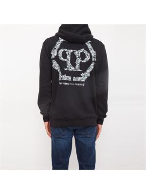 FELPA PHILIPP PLEIN NERO in UOMO
