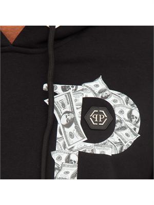FELPA PHILIPP PLEIN NERO in UOMO