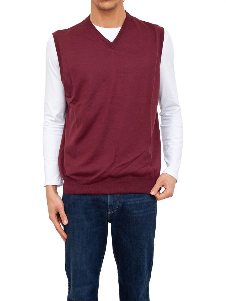 GILET CANALI ROSSO