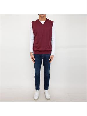 GILET CANALI ROSSO in UOMO