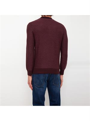MAGLIA CANALI BORDEAUX in UOMO