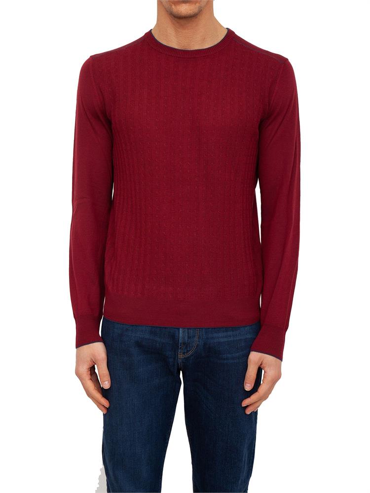 MAGLIA CANALI ROSSO