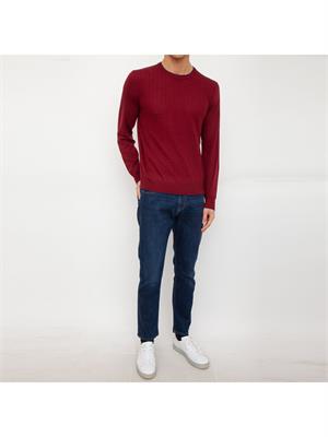 MAGLIA CANALI ROSSO in UOMO