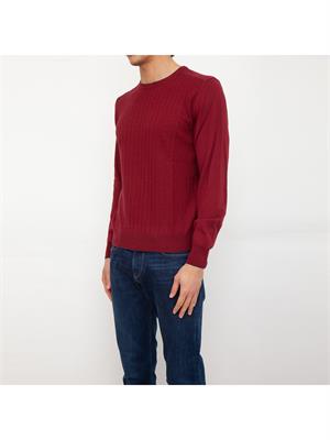 MAGLIA CANALI ROSSO in UOMO