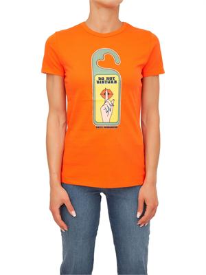 T-SHIRT LOVE MOSCHINO ARANCIONE in DONNA