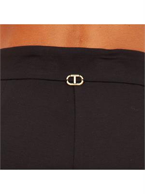 PANTALONE CASUAL TWIN-SET NERO in DONNA