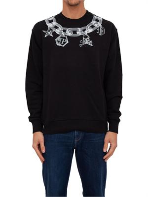 FELPA PHILIPP PLEIN NERO in UOMO