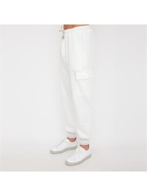 PANTALONE TUTA ELEVENTY BIANCO in UOMO