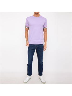 T-SHIRT MOSCHINO UNDERWEAR LILLA in UOMO
