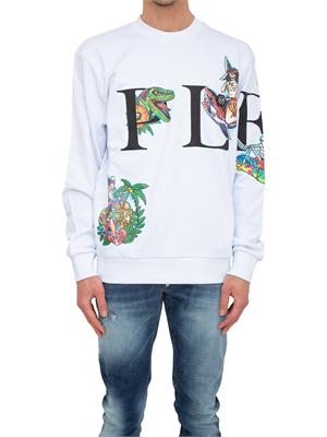 FELPA PHILIPP PLEIN BIANCO in UOMO