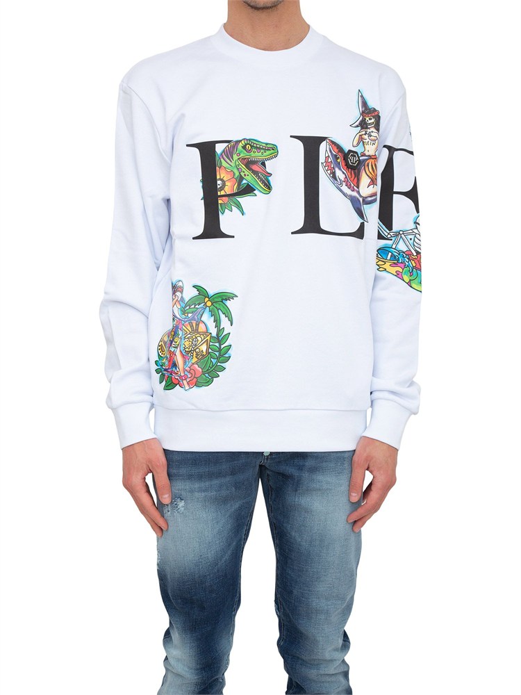 FELPA PHILIPP PLEIN BIANCO