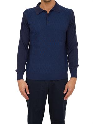 POLO CORNELIANI BLU in UOMO