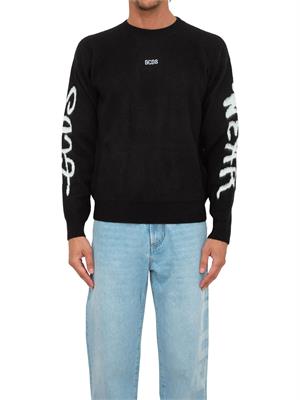 MAGLIA GCDS NERO in UOMO