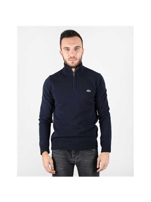 LACOSTE Ah1953 166 Pullover Blu Uomo in Abbigliamento