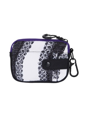 IUTER-OCTOPUS Crvrobgp08 Mini Pouch Blk Viola-Nero-Bianco Uomo in Accessori