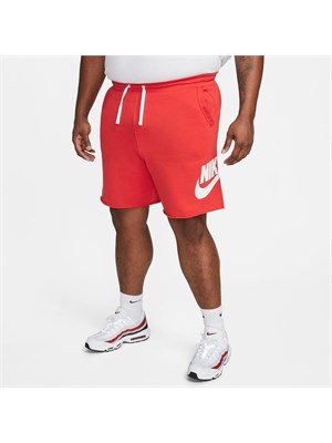 NIKE - M Nk Club Alumni Hbr Ft Short, Pantaloncini Uomo University Red/White/White Uomo in Abbigliamento