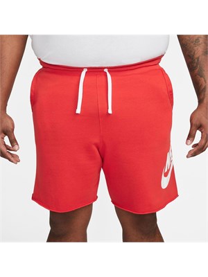 NIKE - M Nk Club Alumni Hbr Ft Short, Pantaloncini Uomo University Red/White/White Uomo in Abbigliamento