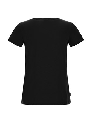 FREDDY F3WBCT1 N T-Shirt Man Corta Nero Donna in Abbigliamento