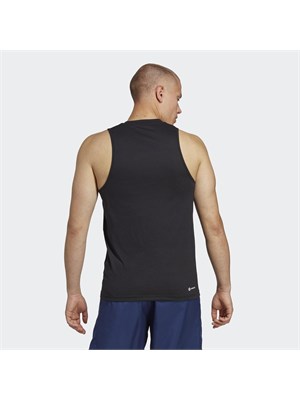 ADIDAS Train Essentials Feelready Training Sleeveless T-Shirt Maglietta Uomo Black/White Uomo in Abbigliamento