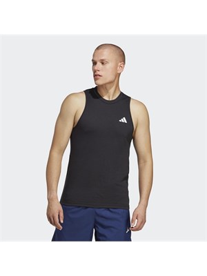 ADIDAS Train Essentials Feelready Training Sleeveless T-Shirt Maglietta Uomo Black/White Uomo in Abbigliamento