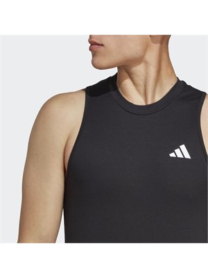 ADIDAS Train Essentials Feelready Training Sleeveless T-Shirt Maglietta Uomo Black/White Uomo in Abbigliamento