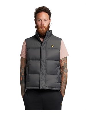 LYLE&SCOTT Jk1349V W635 Gilet Imbottito Grigio Uomo in Abbigliamento