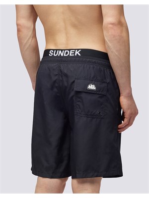 SUNDEK M729BDP0300 00401 Boardshort Nero Uomo in Abbigliamento