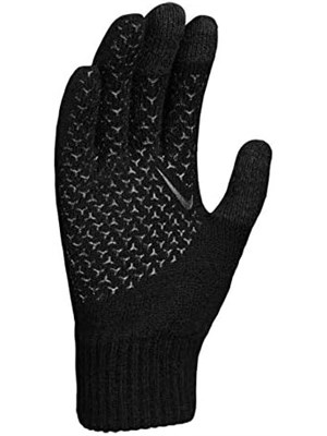 NIKE Knitted Tech Guanti, Uomo Black/Black/White Unisex in Accessori