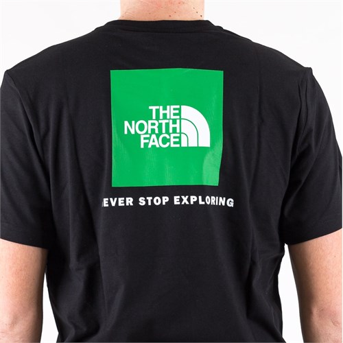 THE NORTH FACE Nf0A87NP Yqi1 T-Shirt Mc Logo Verde-Nero Uomo in Abbigliamento