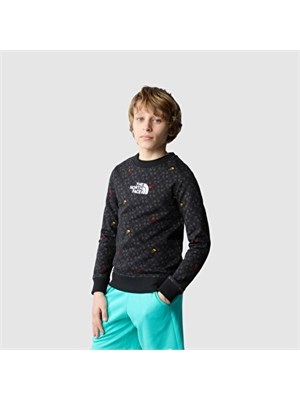 THE NORTH FACE Nf0A8870 U8I1 Teen Felpa Giro Nero Uomo in Abbigliamento