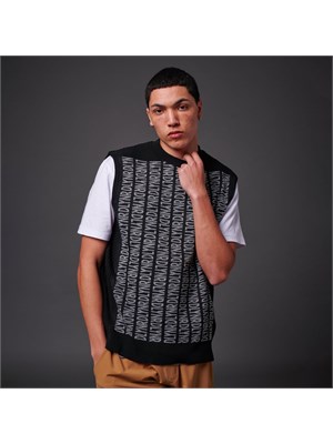 DOLLY NOIRE Sv641 Gilet Blk Dlynr Knit Nero Uomo in Abbigliamento