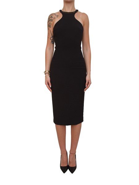 abito elisabetta franchi in crepe nero ab91761e2