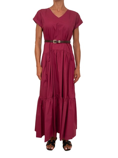 abito marinna kocca in cotone bordeaux marinnaab8620