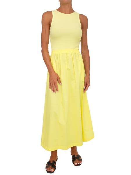 abito midi neirus kocca in misto cotone giallo neirusab8695