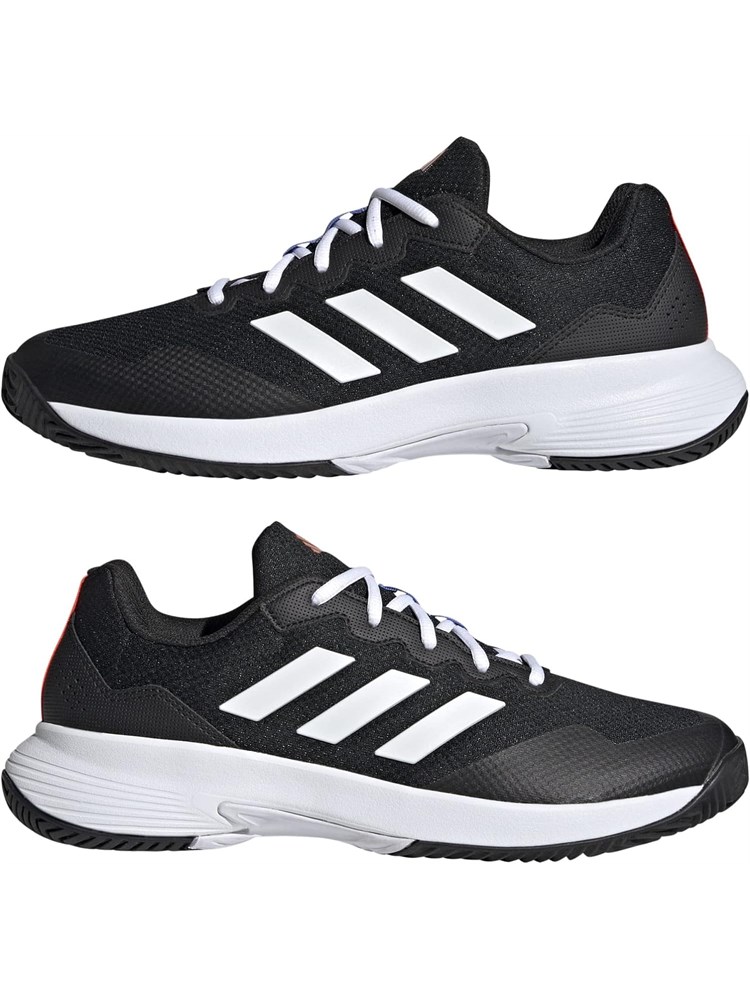 ADIDAS ADIDAS Gamecourt 2M, Scarpe Da Tennis Uomo Core Black Ftwr White Solar Red Uomo