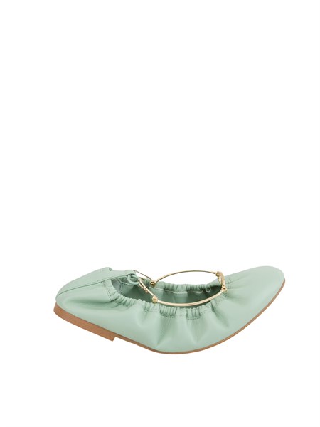 ballerine poliuretano donna twin set acquamarina 251tcp150